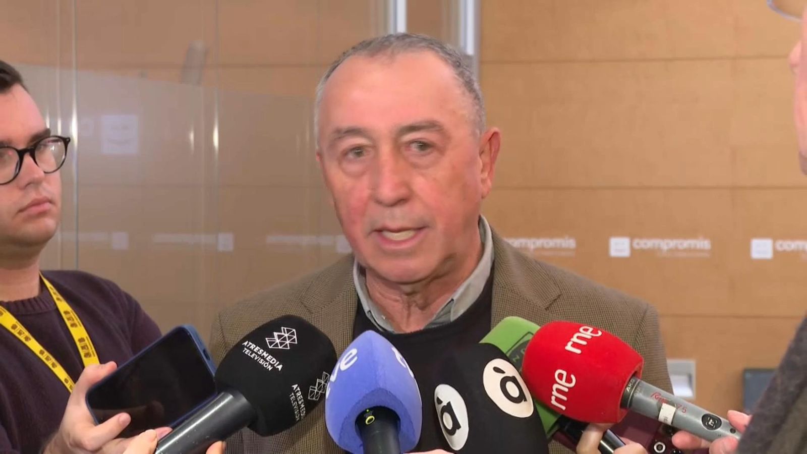 Baldoví, este dilluns als corredors de les Corts Baldoví, este dilluns als corredors de les Corts