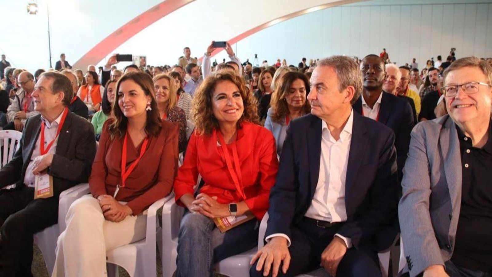 Sandra Gómez, Maria Jesús Montero, Zapatero i Puig, aquest dissabte València Sandra Gómez, Maria Jesús Montero, Zapatero i Puig, aquest dissabte València