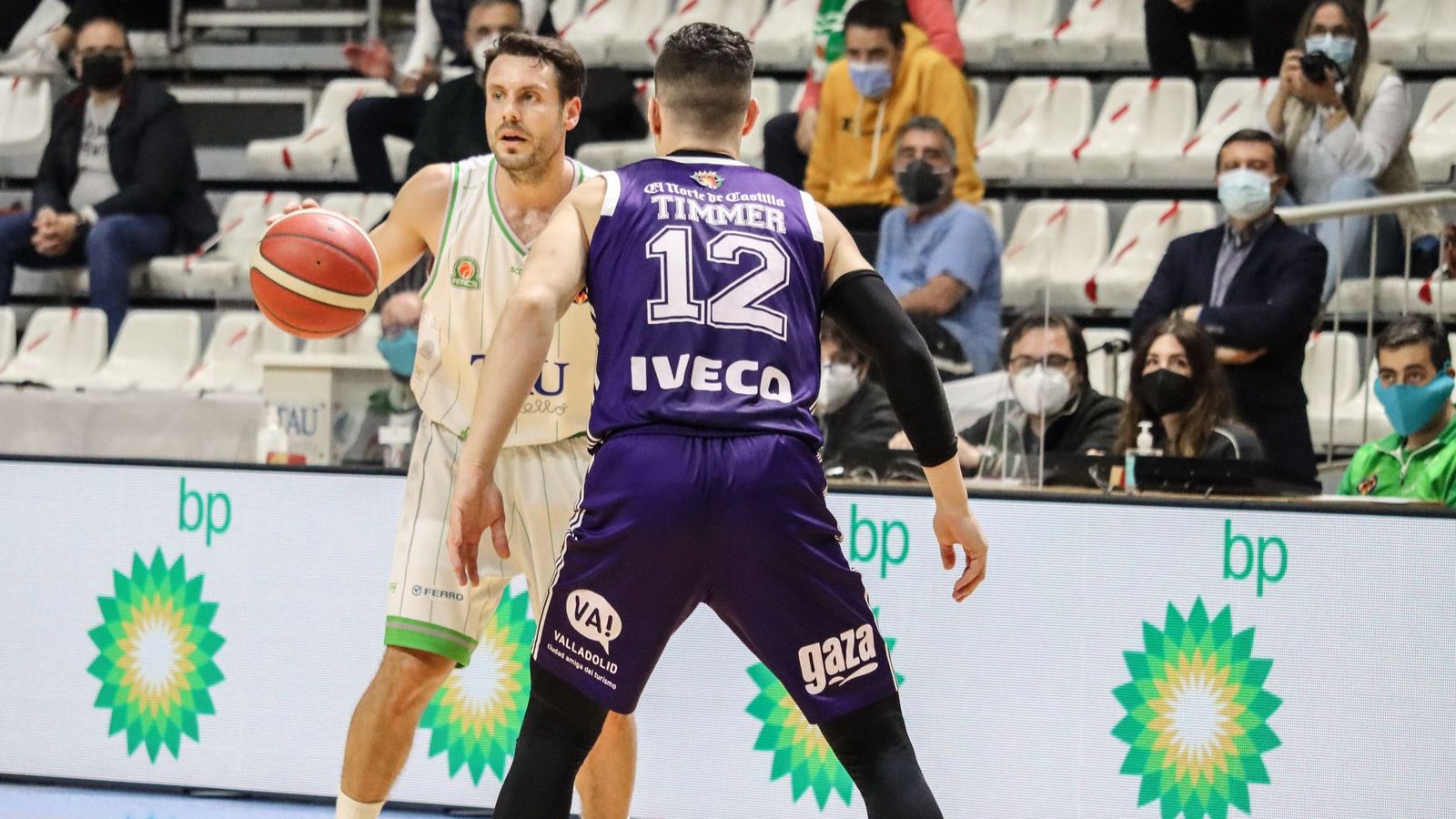 Joan Faner, en una acció del partit