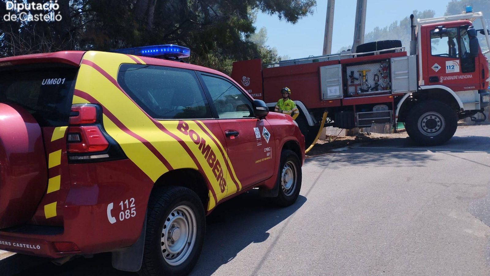 Els bombers del Consorci de Castelló, junt a les forces de seguretat i familiars de la jove es van mobilitzar per a localitzar el cos de la jove