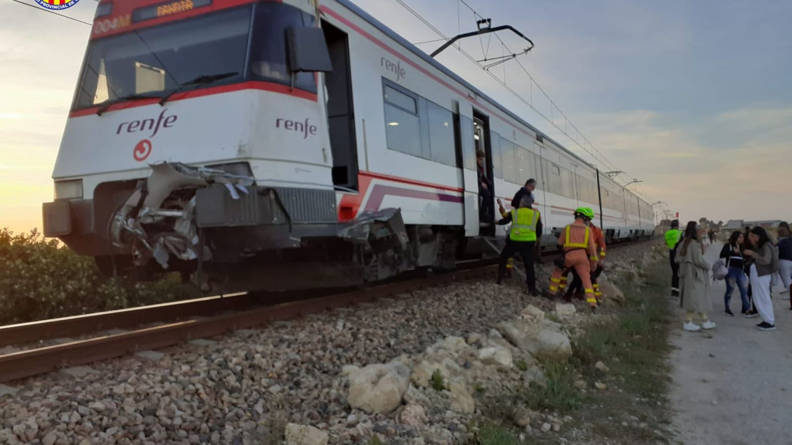 Tren accidentat