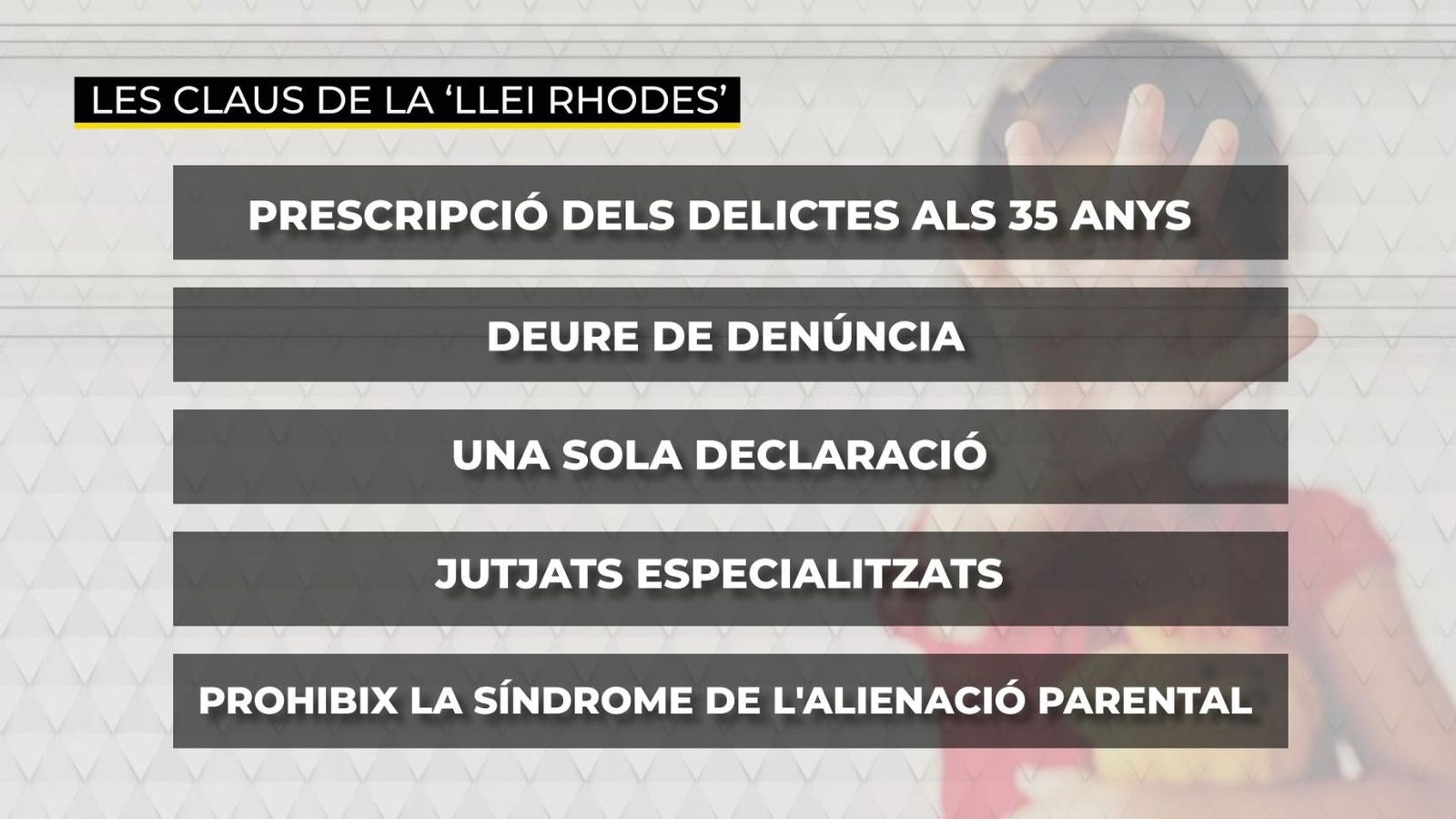 Claus de la llei de protecció a la infància contra la violència