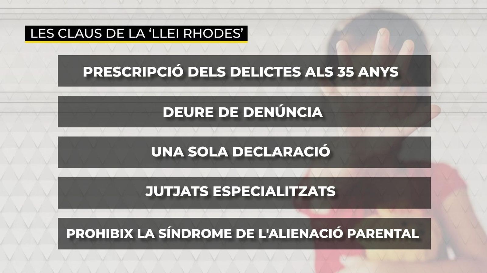 Claus de la llei de protecció a la infància contra la violència
