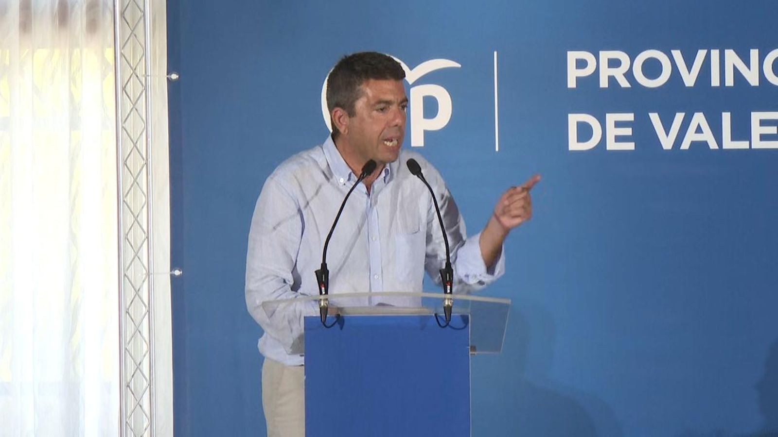 Mazón este dissabte en un acte del PP a Nàquera