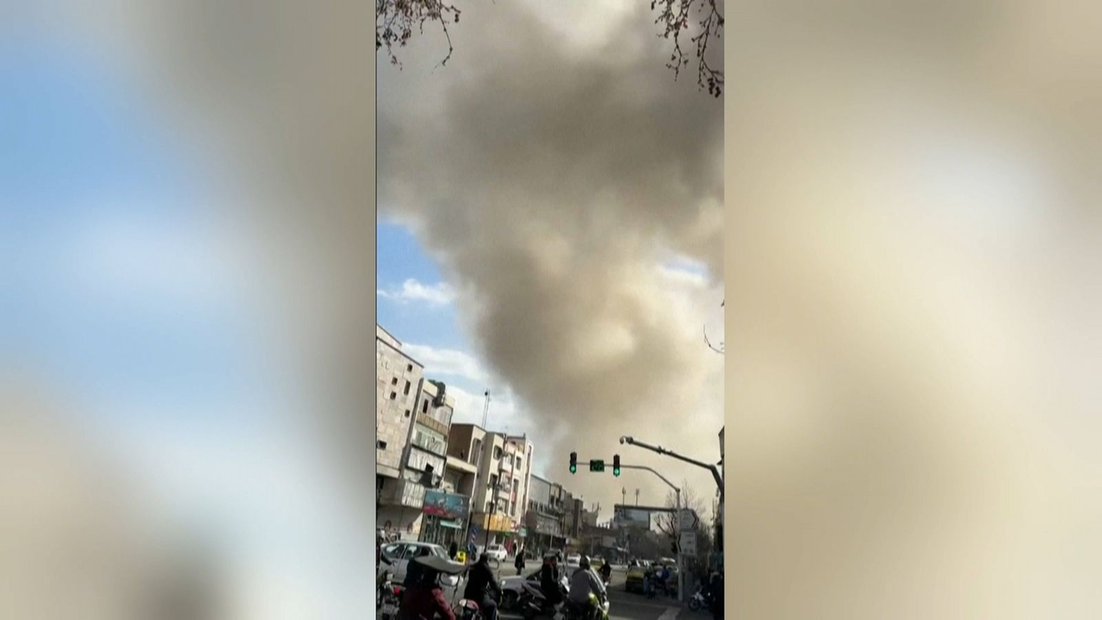 Imatges dels efectes d'un dels bombardejos a l'Iran