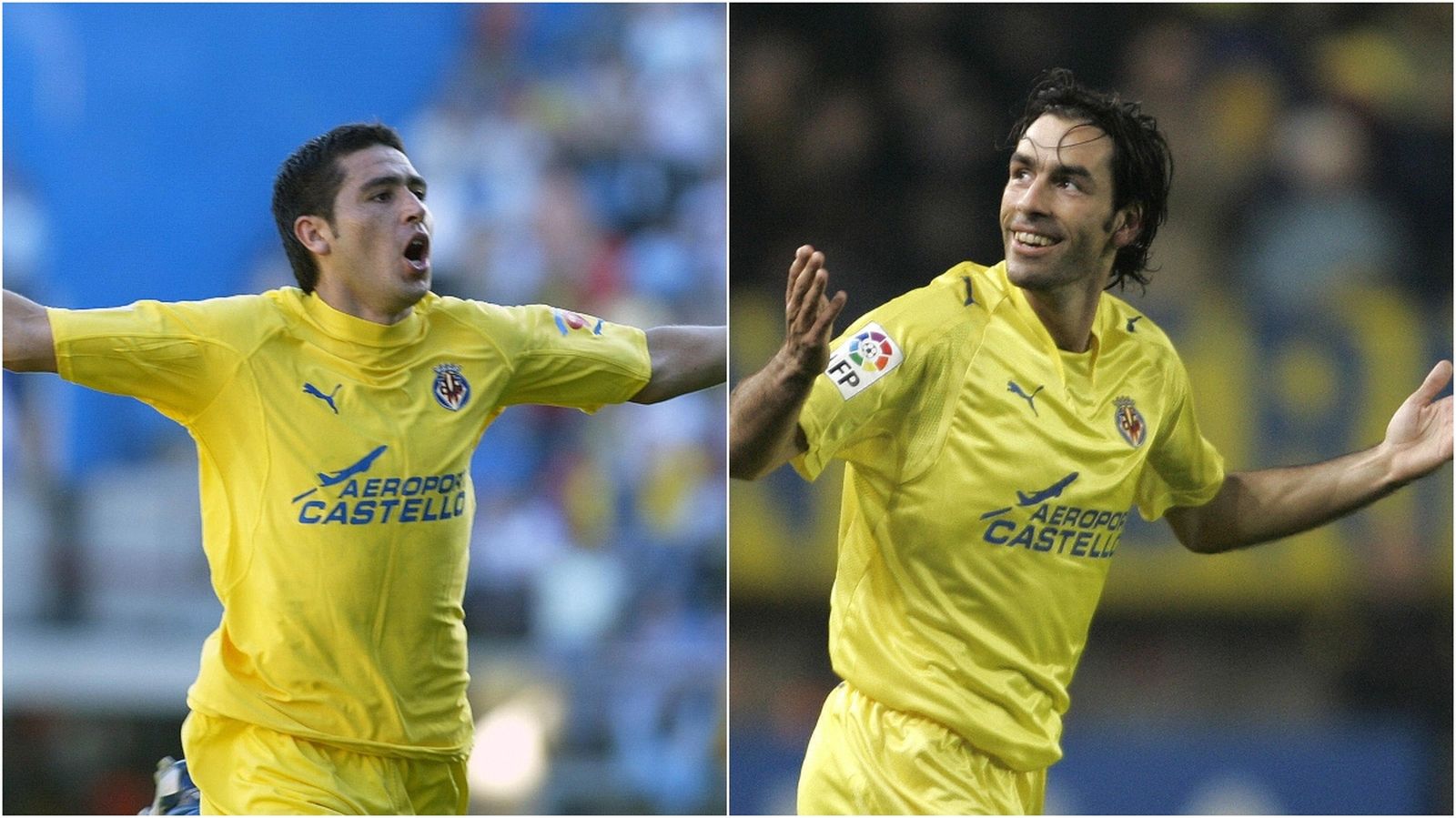 Riquelme i Pirés van fitxar pel Vila-real en 2003 i 2006