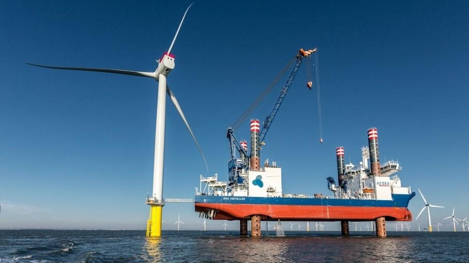 Aerogenerador Siemens Windfarm Gunfleet Sands III