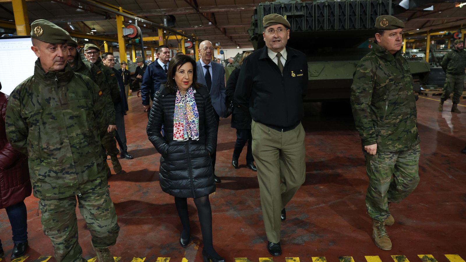La ministra de Defensa, Margarita Robles, aquest divendres a Madrid