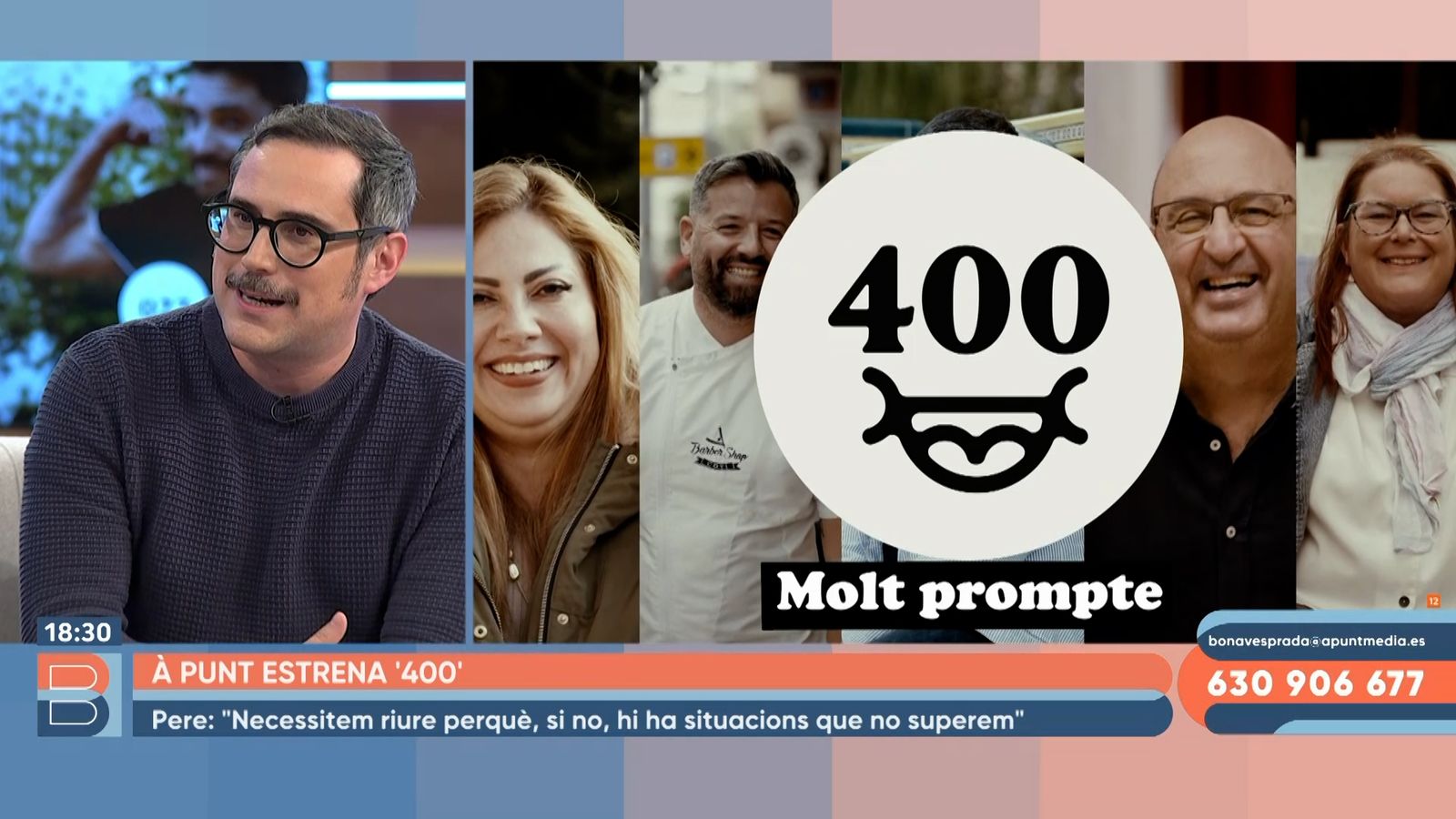 12.01.2023 | Els moments abans de l’estrena de ‘400’
