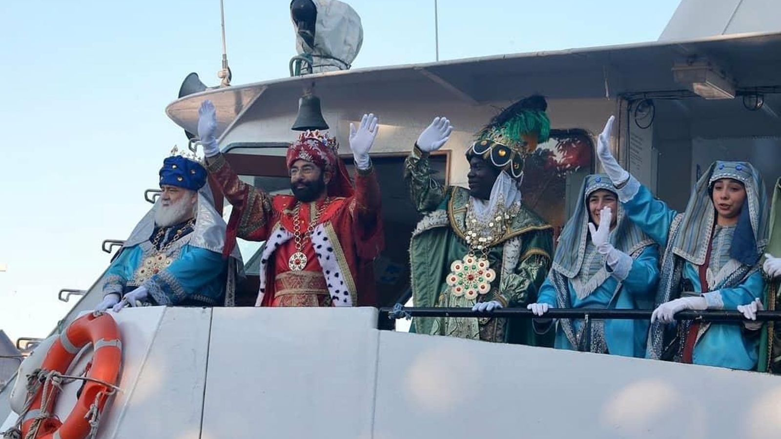 Els Reis d'Orient arriben a València en catamarà, imatge d'arxiu Els Reis Mags arriben a València en catamarà, imatge d'arxiu