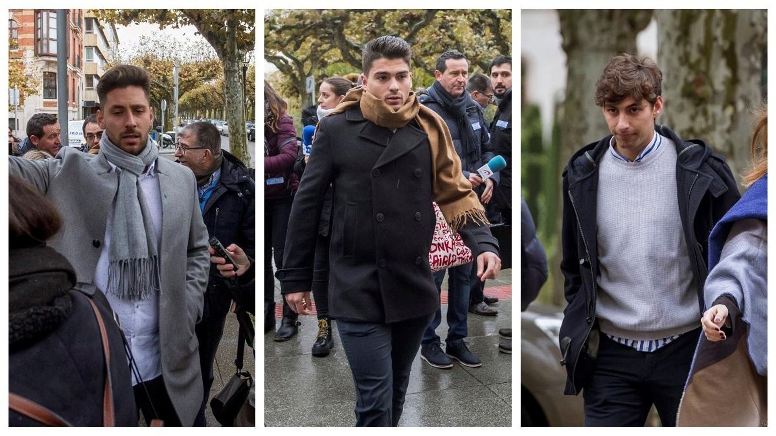 Els tres jugadors acusats.