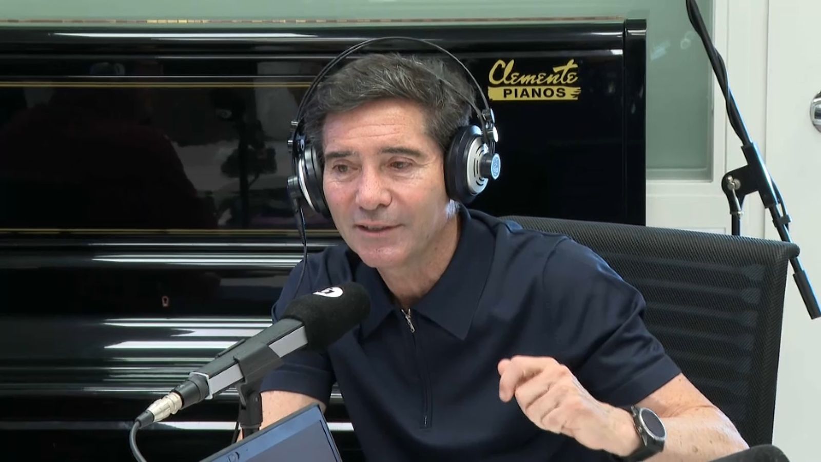 Marcelino, durant l'entrevista en À Punt Esports