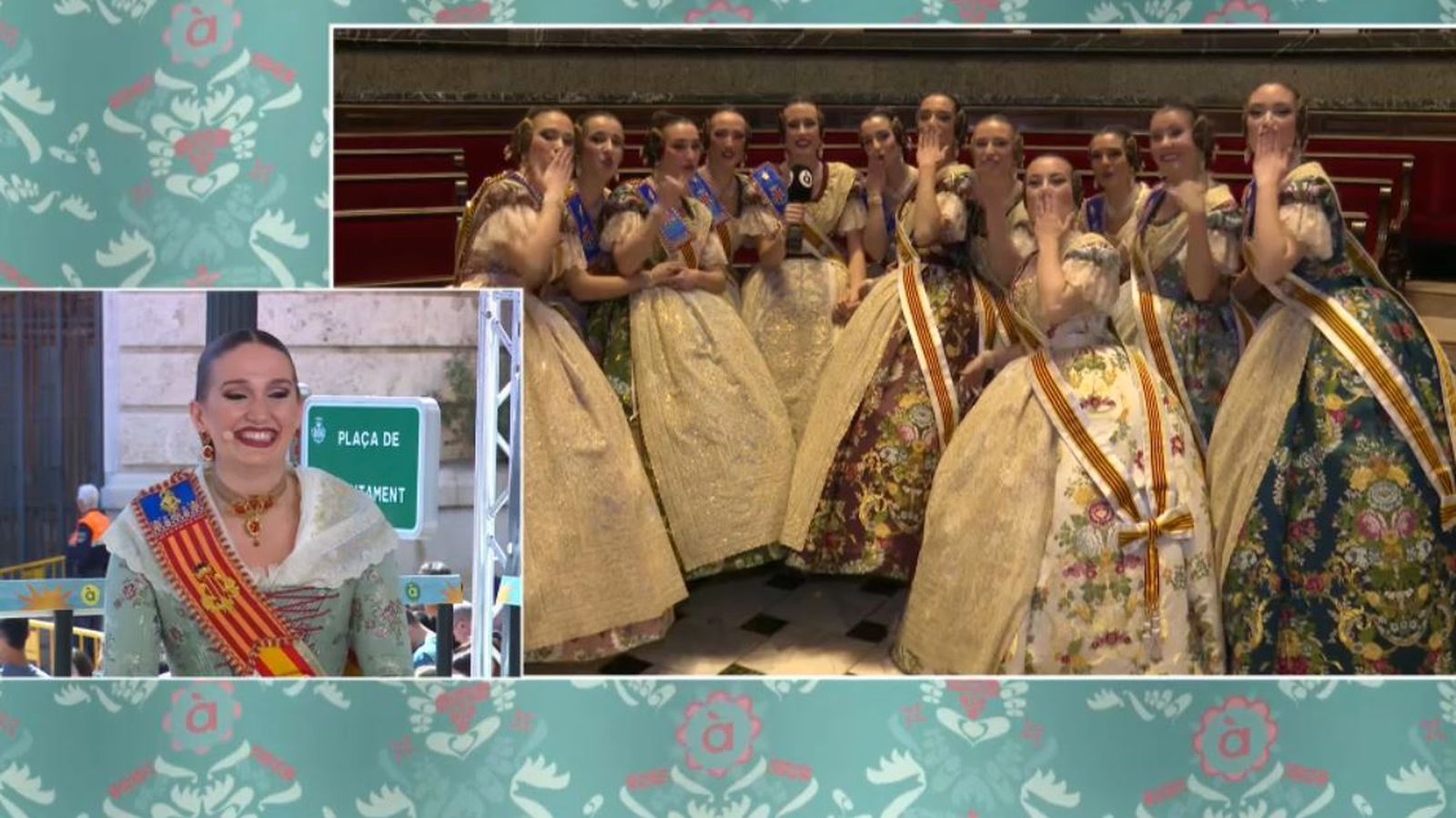 La Cort d'honor llança un bes a la seua fallera major