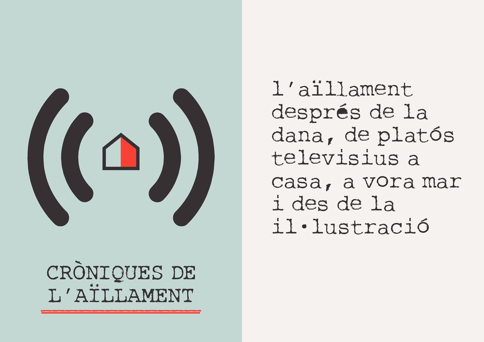22.04.2020 | L’aïllament després de la DANA, de platós televisius a casa, a vora mar i des de la il·lustració