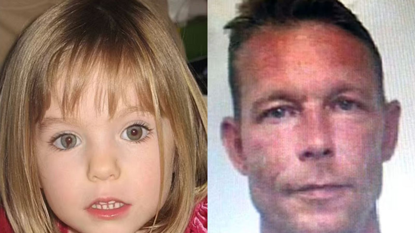Madeleine McCann i Christian Brueckner en una composició
