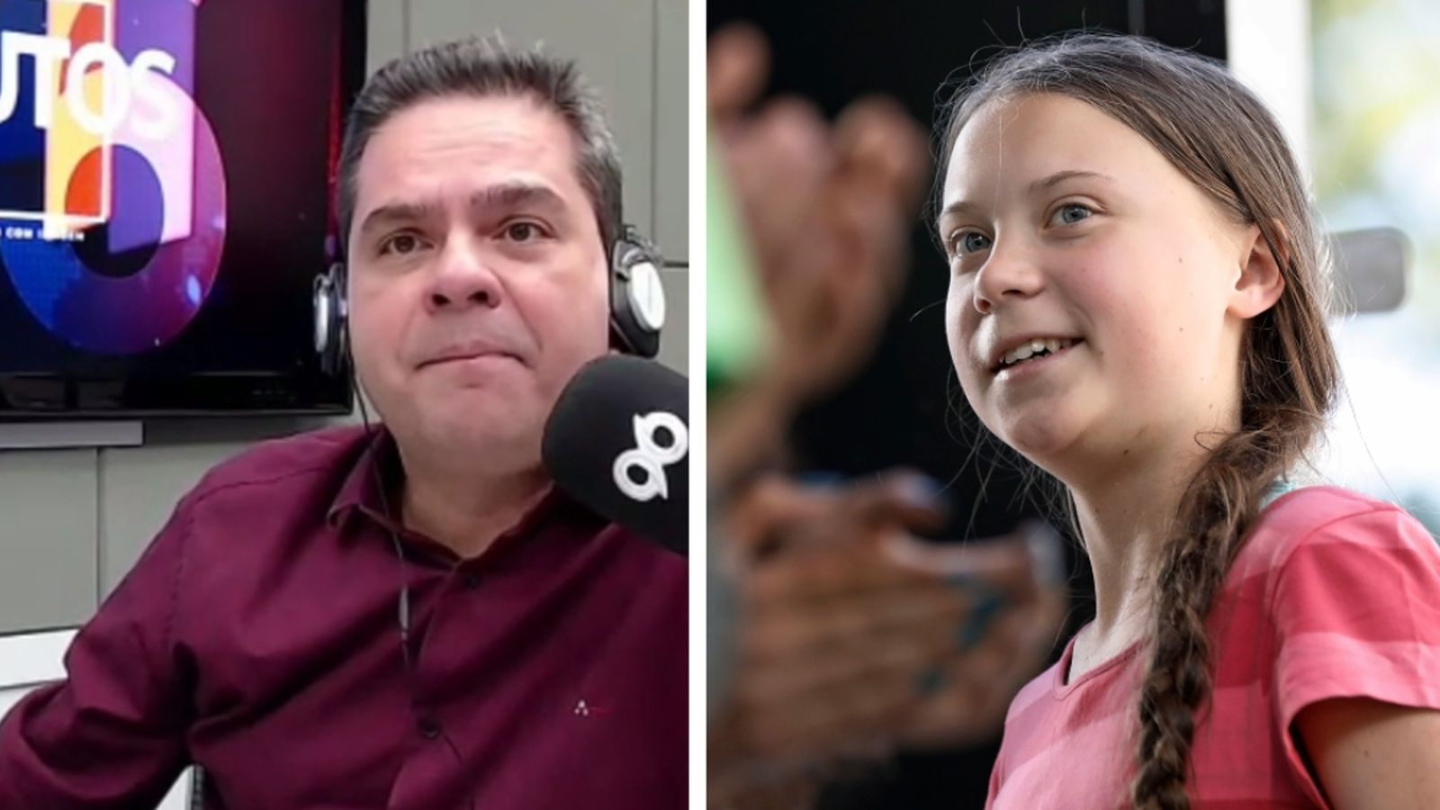 Gustavo Negreiro i Greta Thunberg