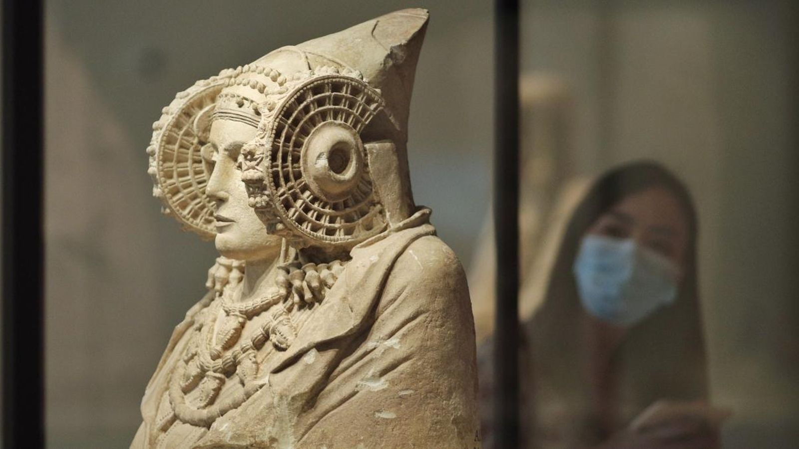 Imatge d'arxiu de la Dama d'Elx en el Museu Arqueològic de Madrid