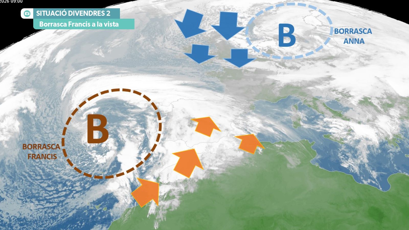 Temporal hivernal a la vista
