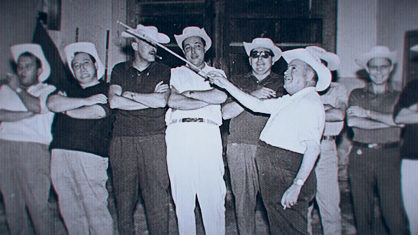 Chimo, en qui es va inspirar la marxa, assajant en la seua comparsa