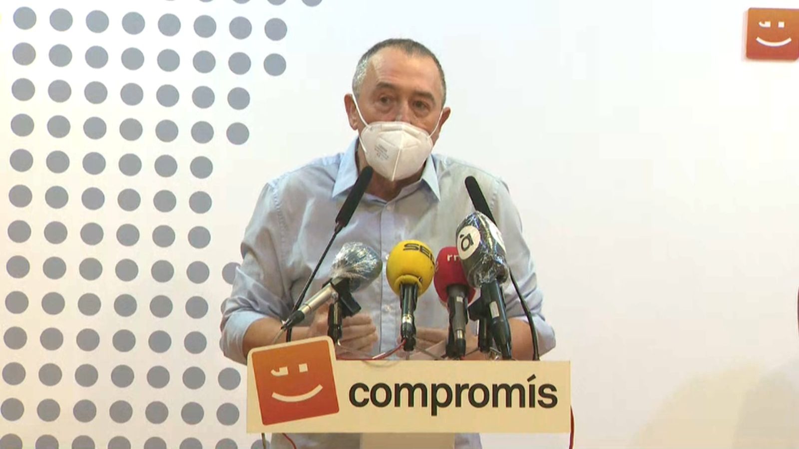 El portaveu de Compromís al Congrés, Joan Baldoví, aquest dilluns a València