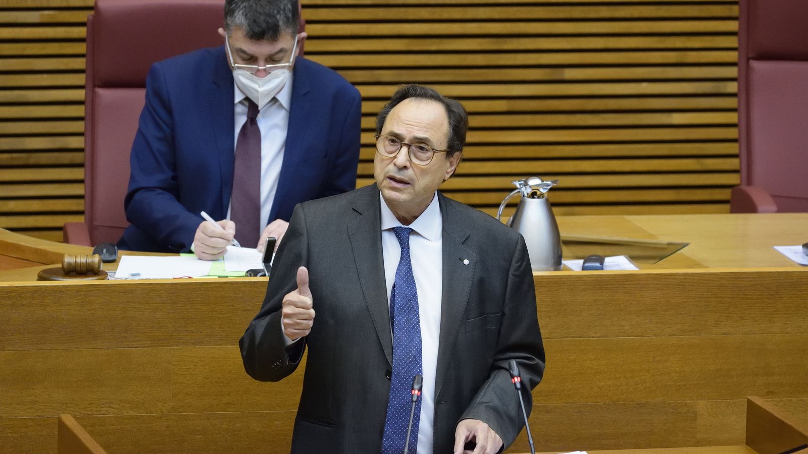 Soler, aquest dilluns, durant la seua intervenció