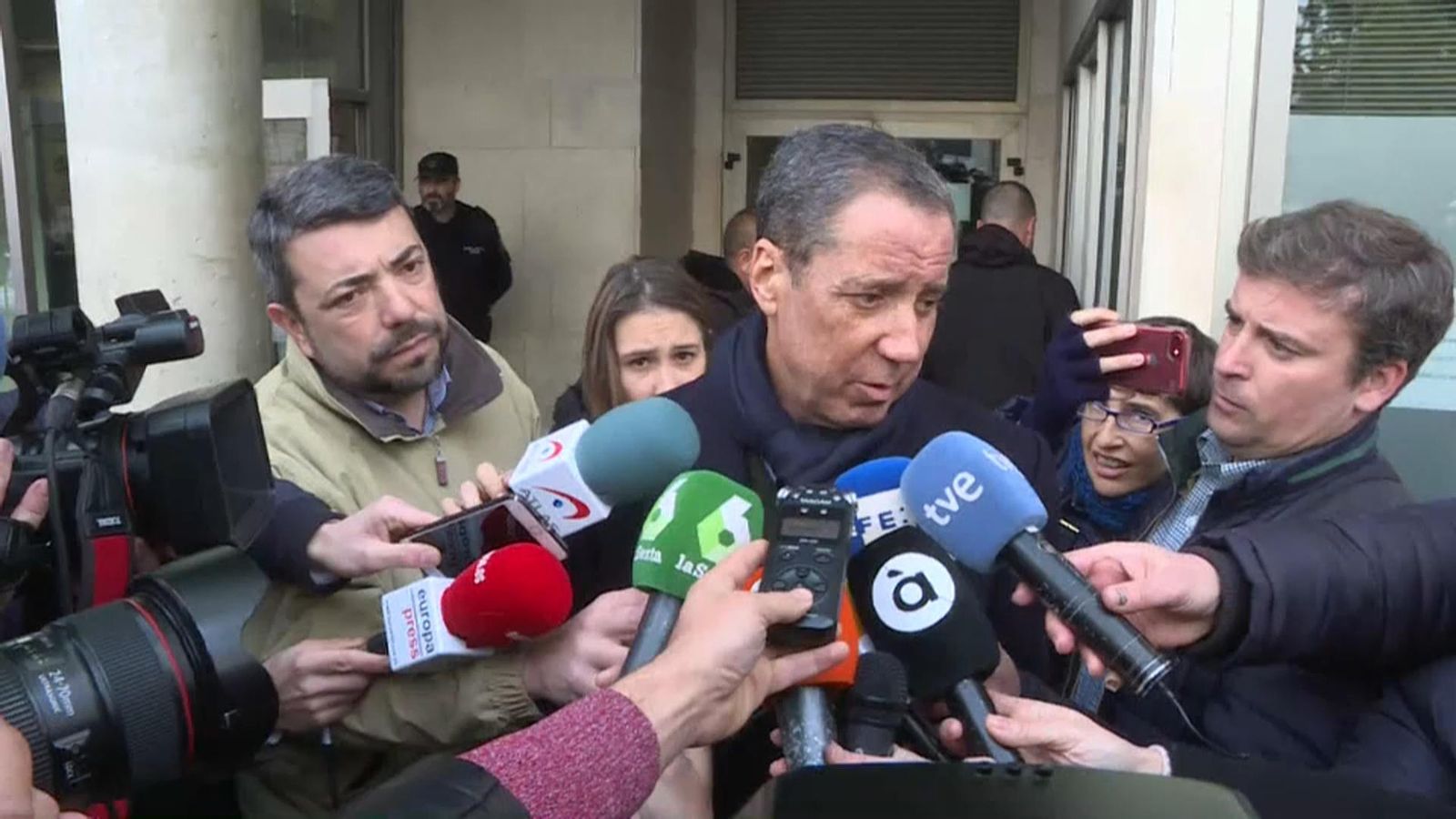 Zaplana a la Ciutat de la Justícia de València