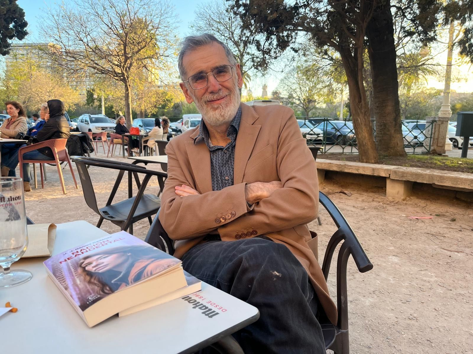 Un moment de l'entrevista amb Juan José Gómez Cadenas