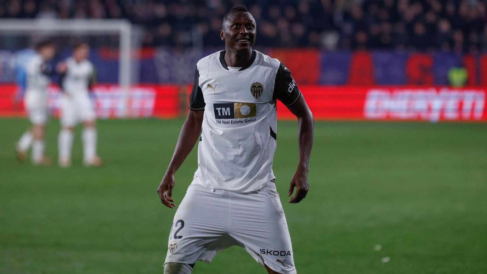 Sadiq celebra el gol de l'empat