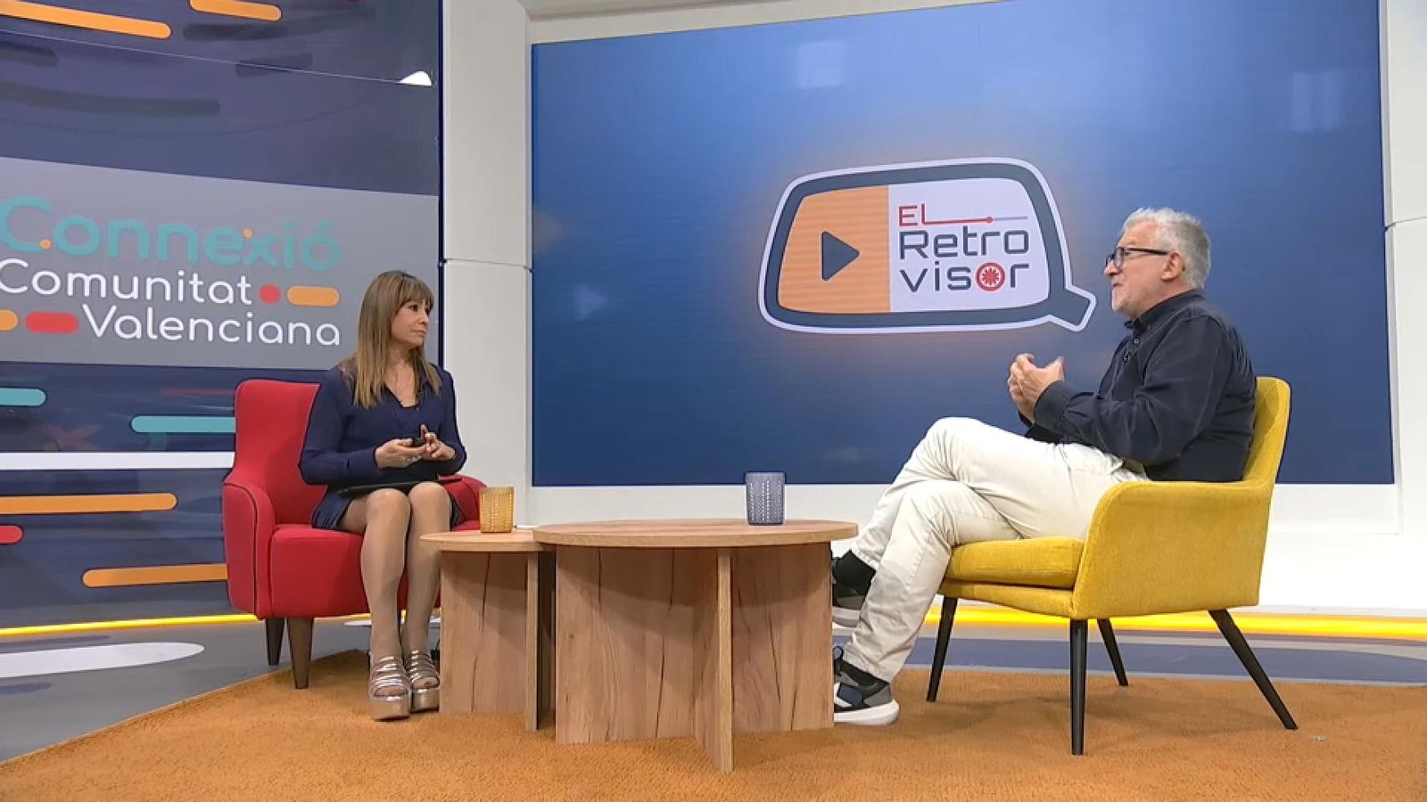 Josep Ramón Lluch i Anaïs Ordóñez presenten el nou programa d'À Punt 'El retrovisor'