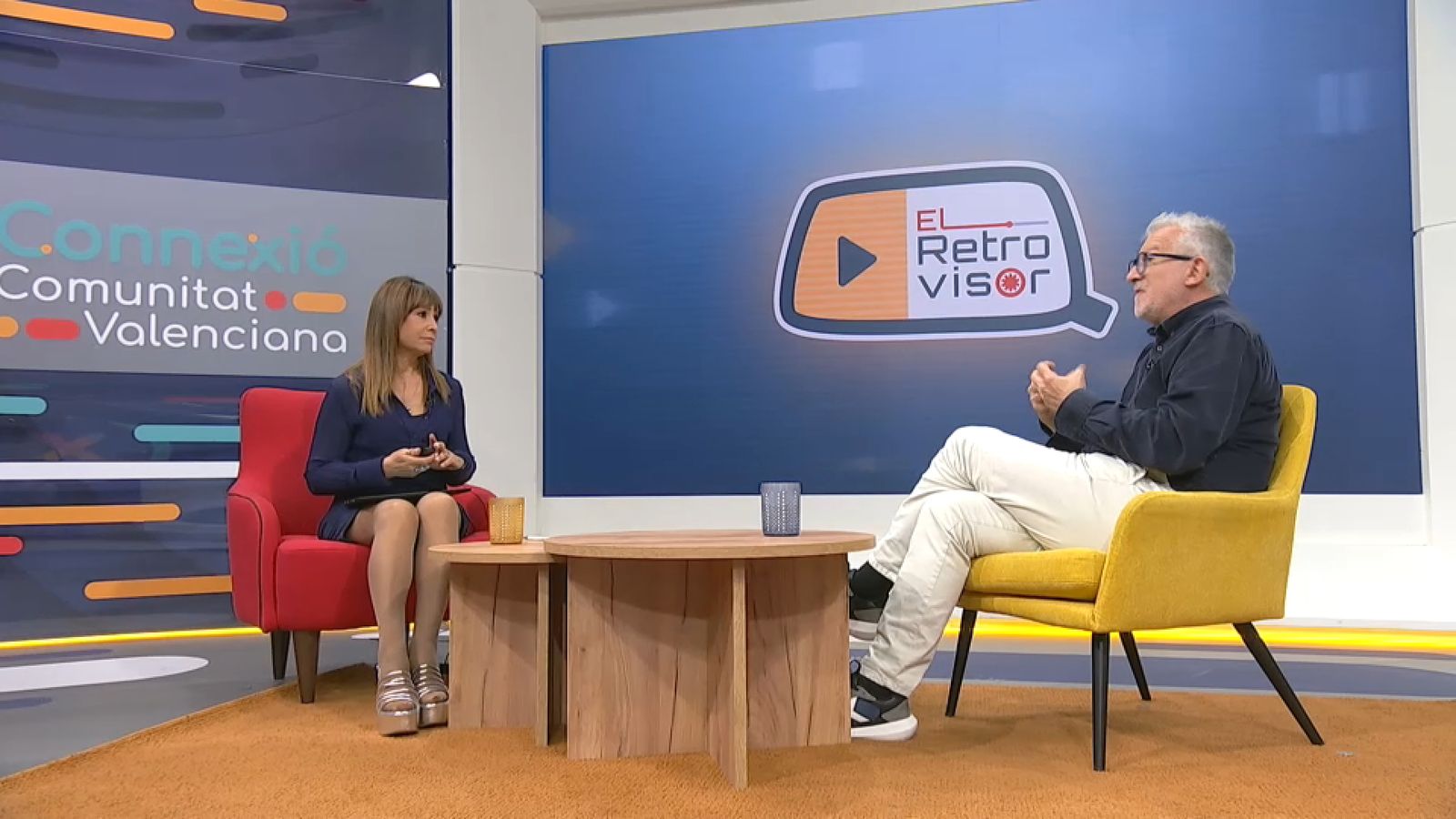 Josep Ramón Lluch i Anaïs Ordóñez presenten el nou programa d'À Punt 'El retrovisor'