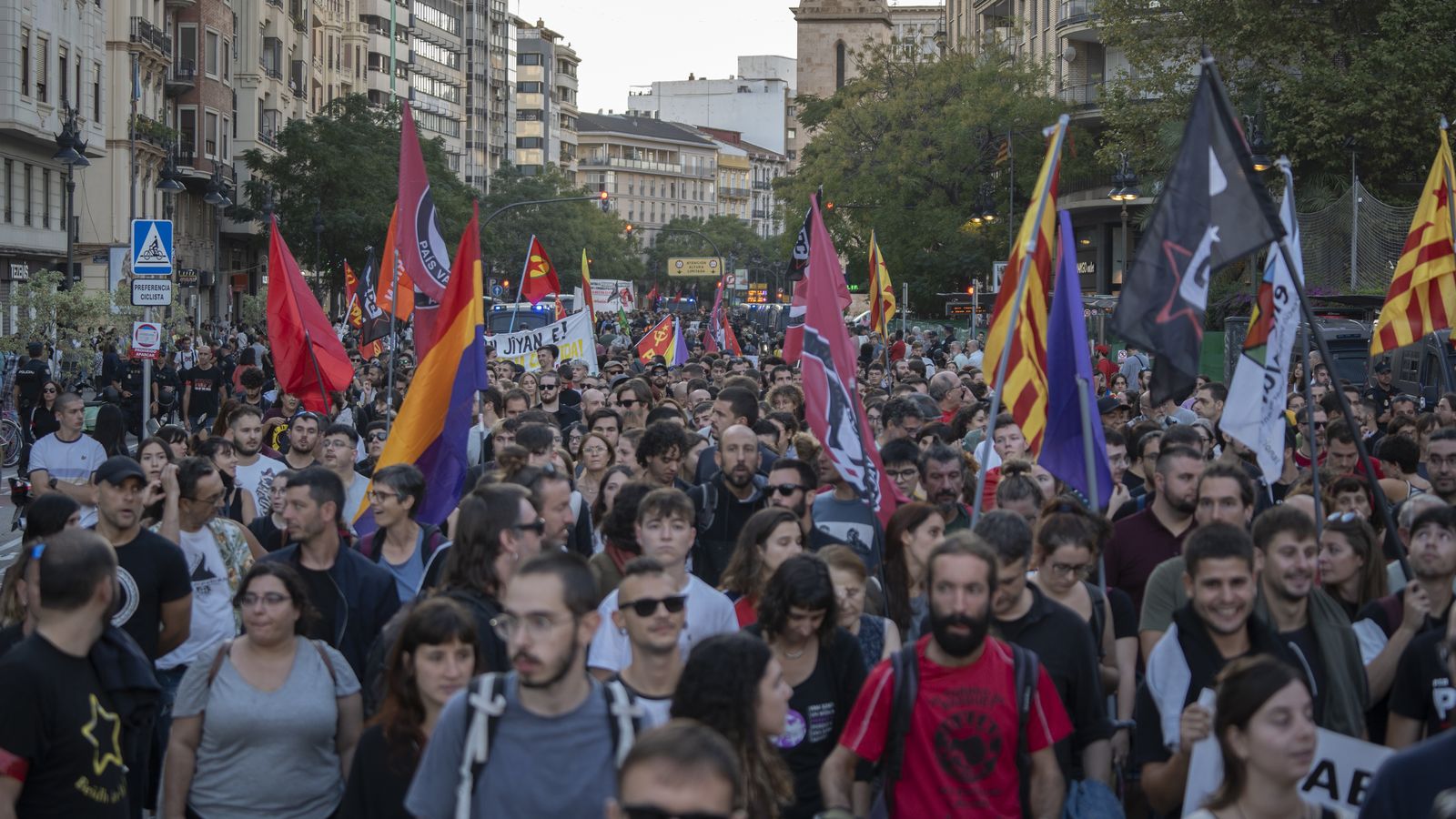 Imatge de la manifestació convocada per la Comissió 9’Octubre el 2022