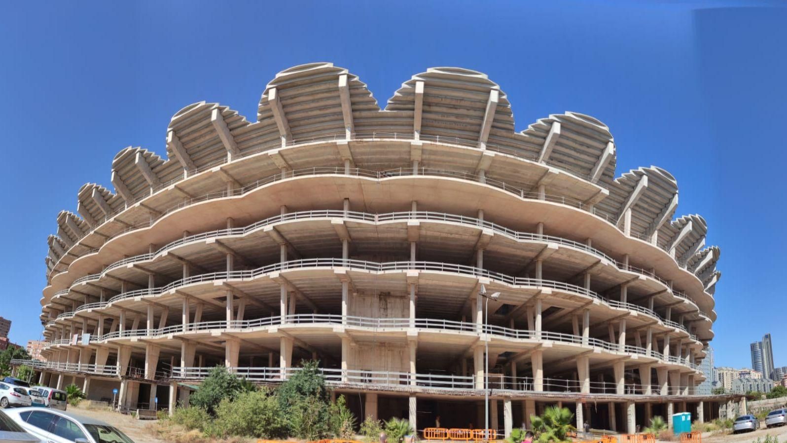 Estructura de l'estadi del nou Mestalla