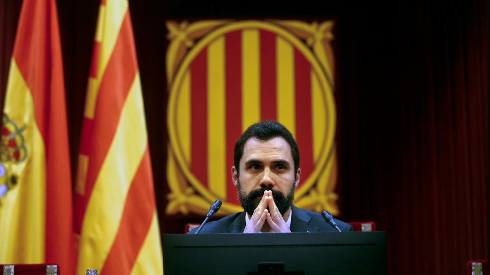 El president del Parlament de Catalunya, Roger Torrent
