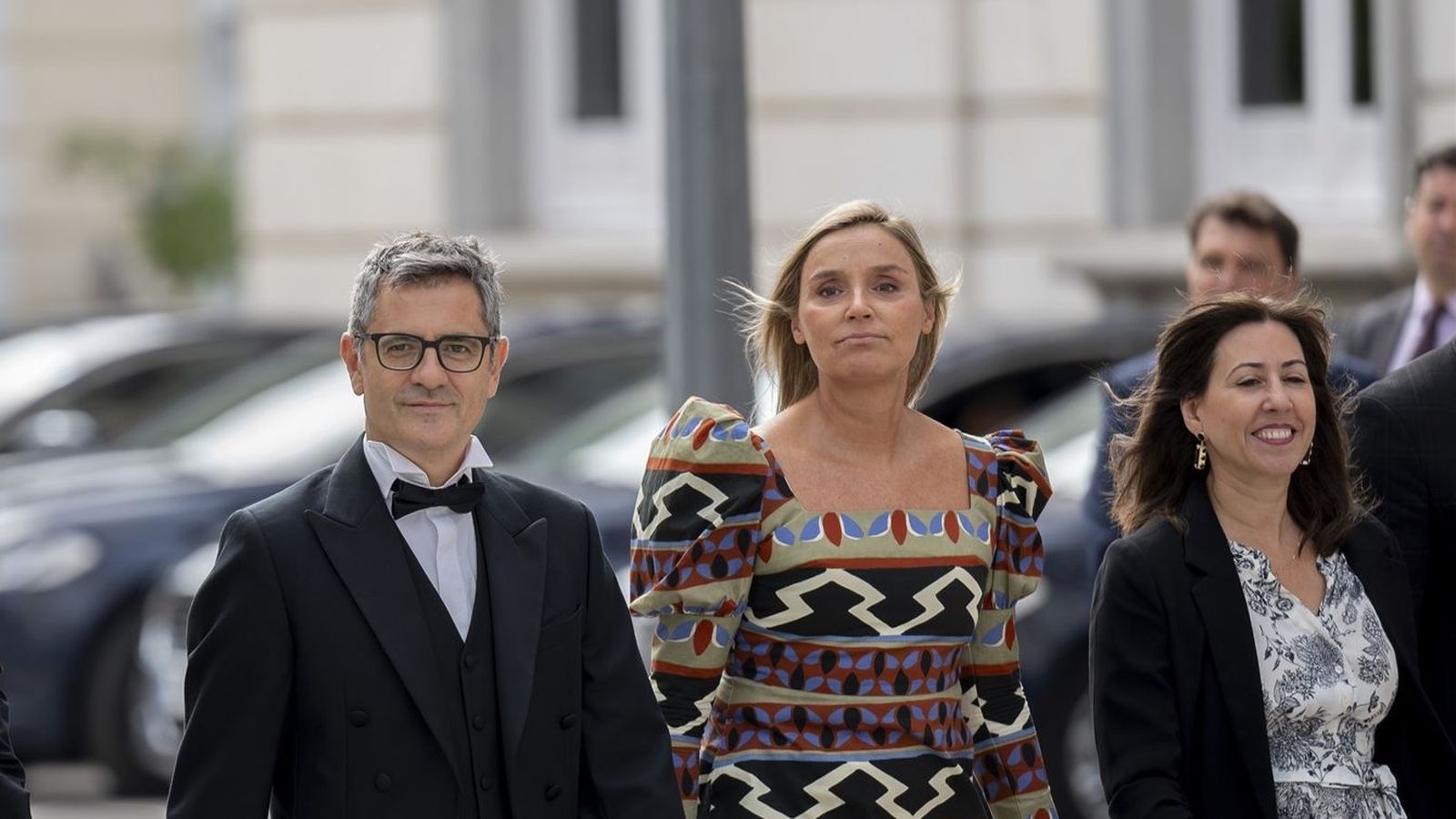 Sofía Puente, al costat del ministre Bolaños, en un acte oficial