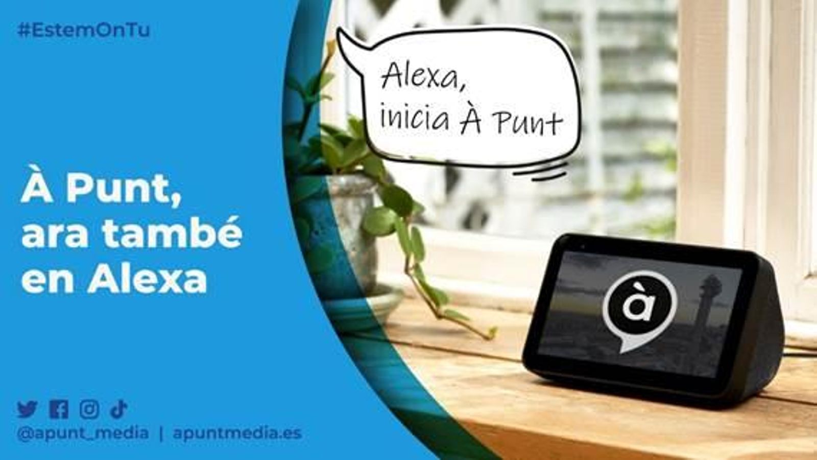 La ràdio d’À Punt es pot buscar a través d’Alexa