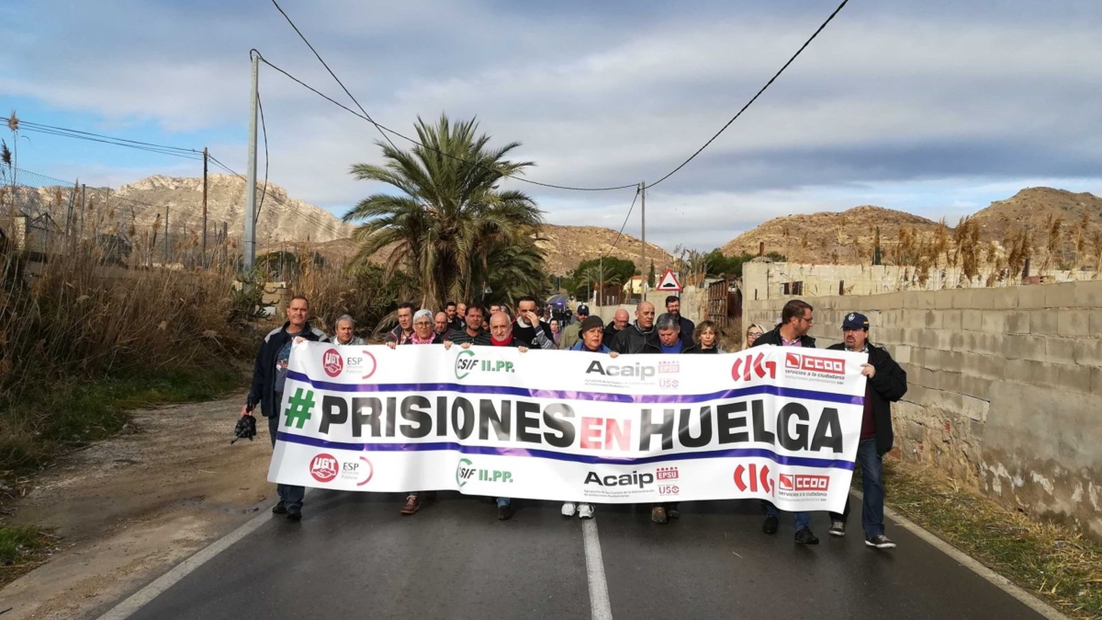 Els treballadors de les presons d'Alacant es mobilitzen aquest divendres amb una marxa a peu