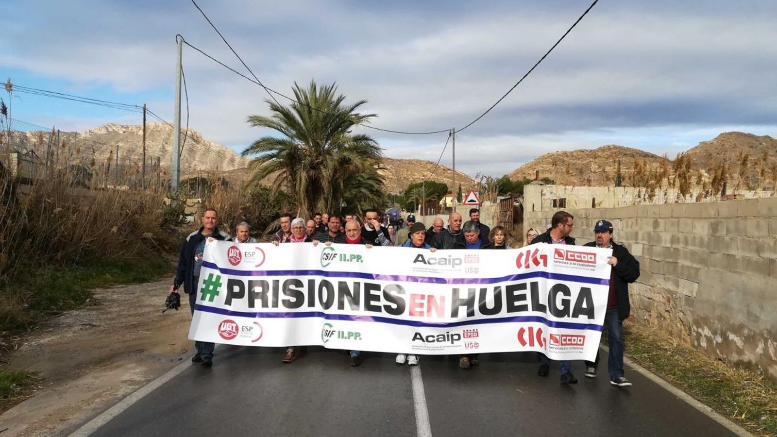 Els treballadors de les presons d'Alacant es mobilitzen aquest divendres amb una marxa a peu