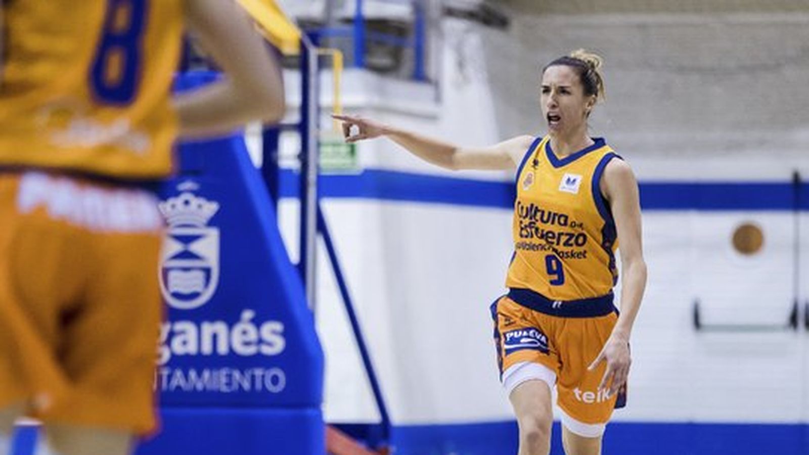 Queralt Casas en el partit contra el Leganés