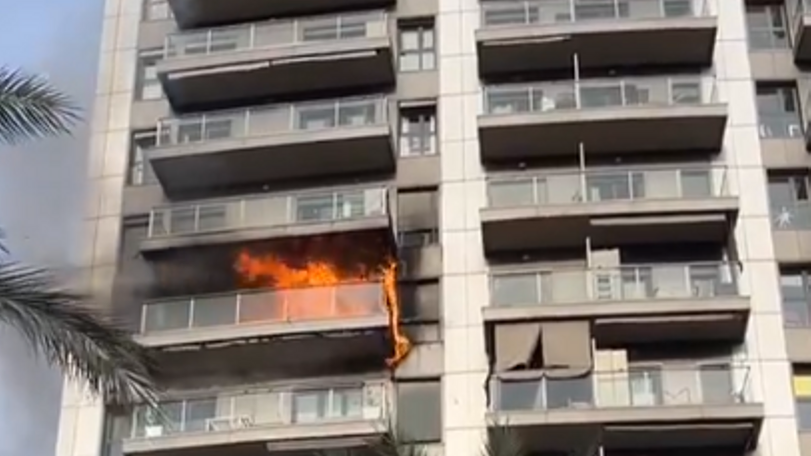 Així es va propagar el foc de Campanar en només 45 minuts