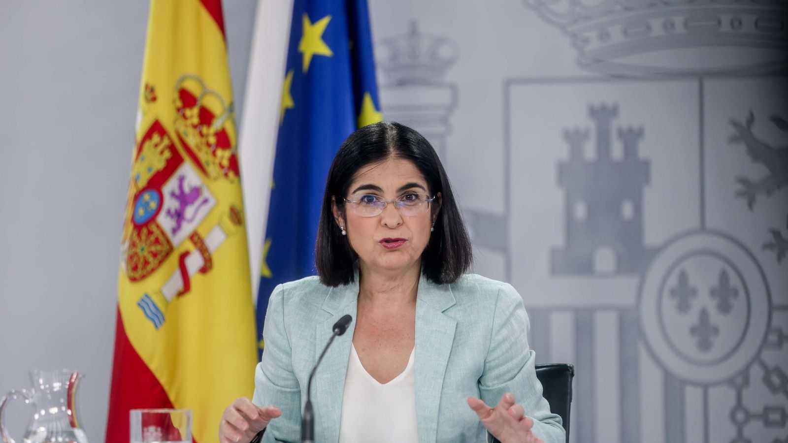 La ministra de Sanitat, Carolina Darias, durant la roda de premsa EuropaPress 4585759 ministra sanidad carolina darias ofrece rueda prensa informar asuntos