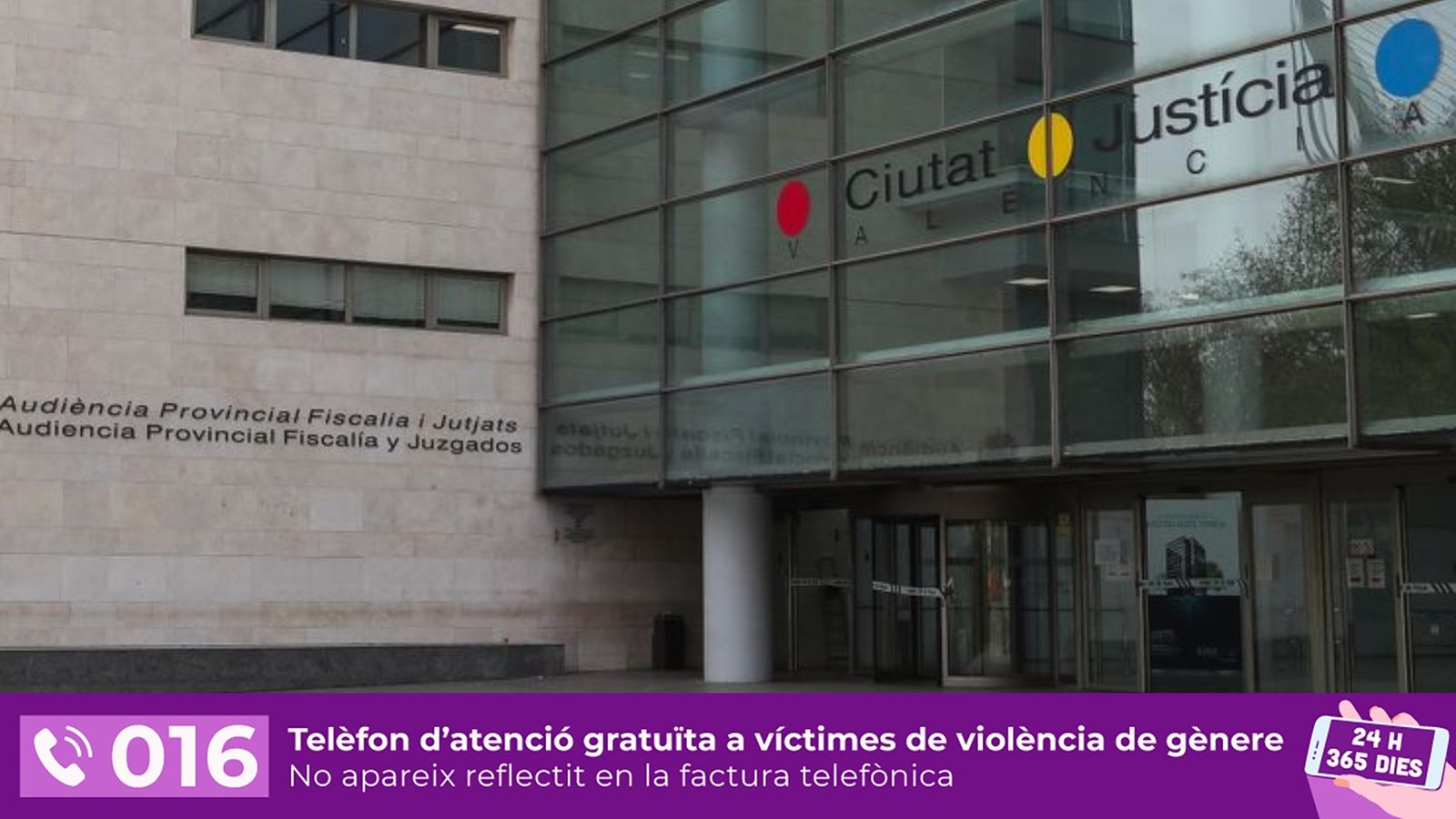 Imatge de la Ciutat de Justícia de València, on se celebrarà el juí