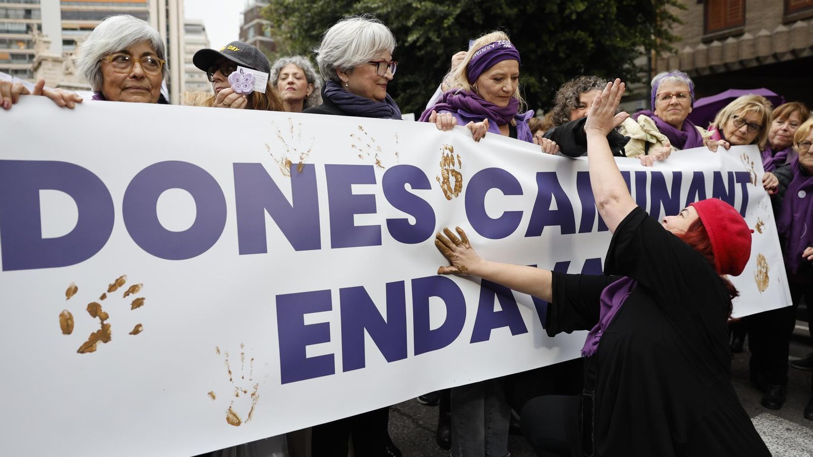 Manifestació de la Coordinadora Feminista de València el 8M