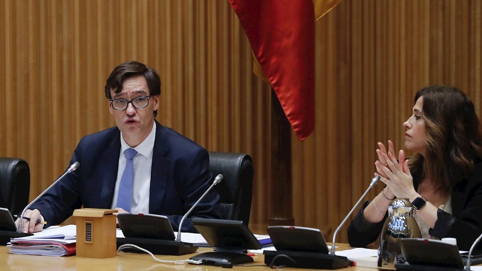El ministre de Sanitat, Salvador Illa, hui al Congrés | Chema Moya (EFE)