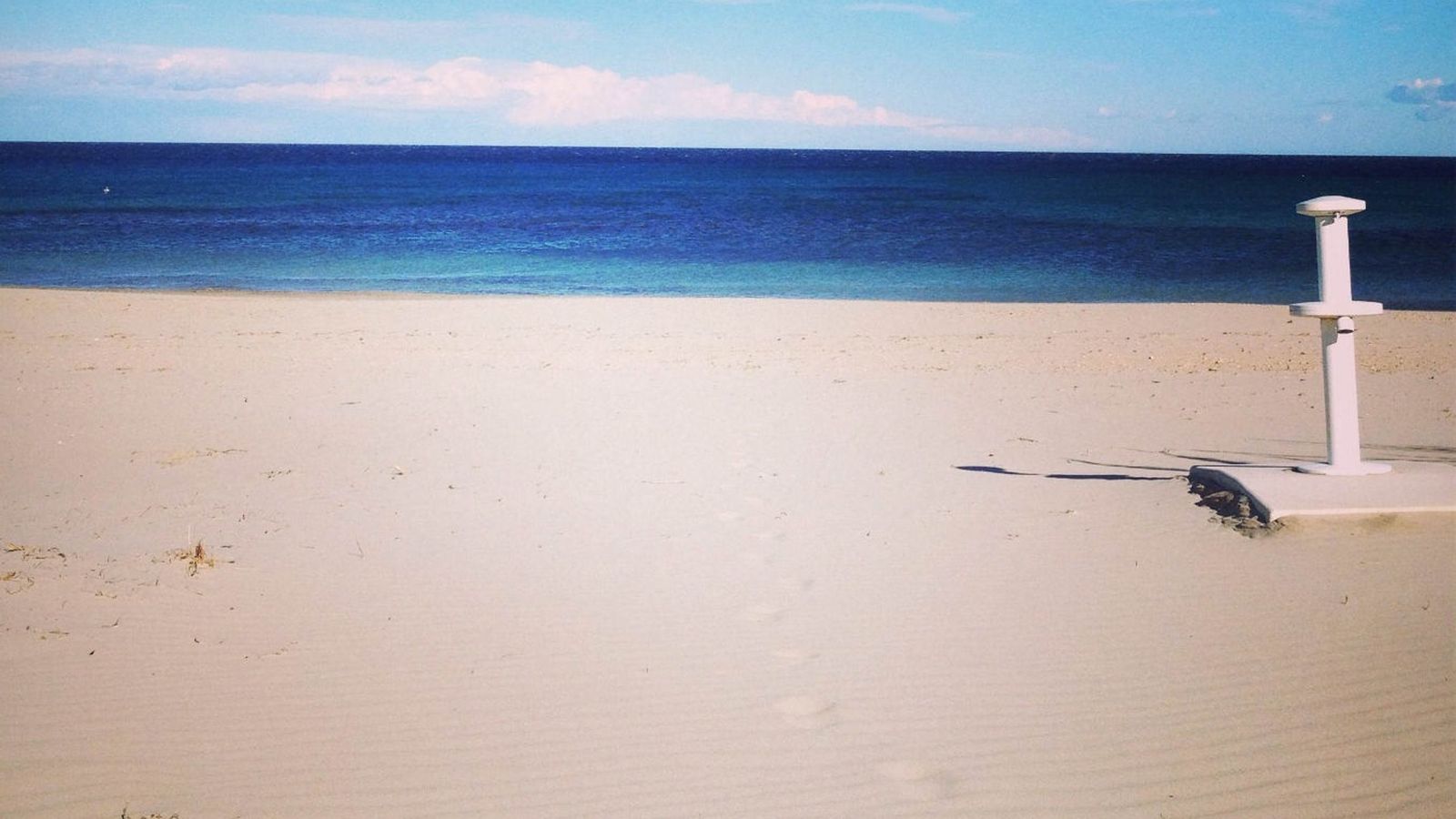 Una imatge d'arxiu de la platja on ha aparegut el cos sense vida d'un home