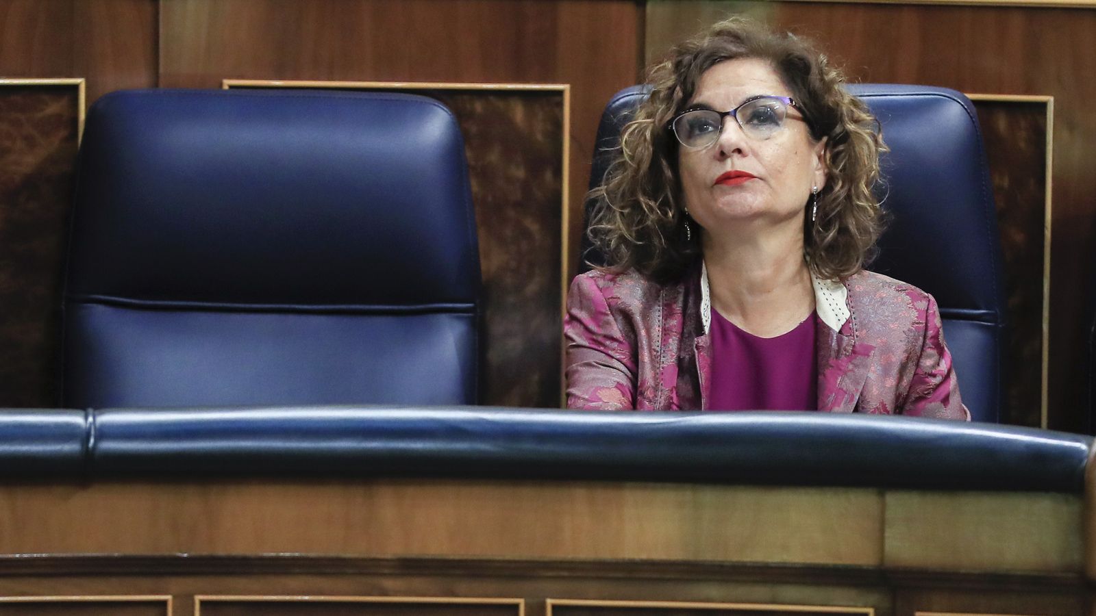 La ministra d'Economia i Hisenda, María Jesús Montero, aquest dijous en el Congrés