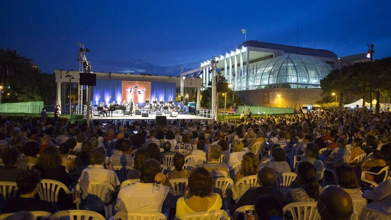 Actuació de jazz als Jardins del Túria de València