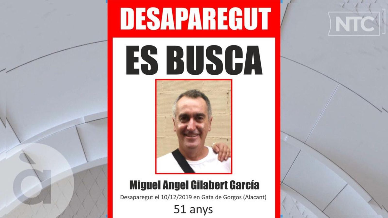 S\'amplia la zona de recerca per a localitzar el veí de Gata de Gorgos, desaparegut des de dimecres
