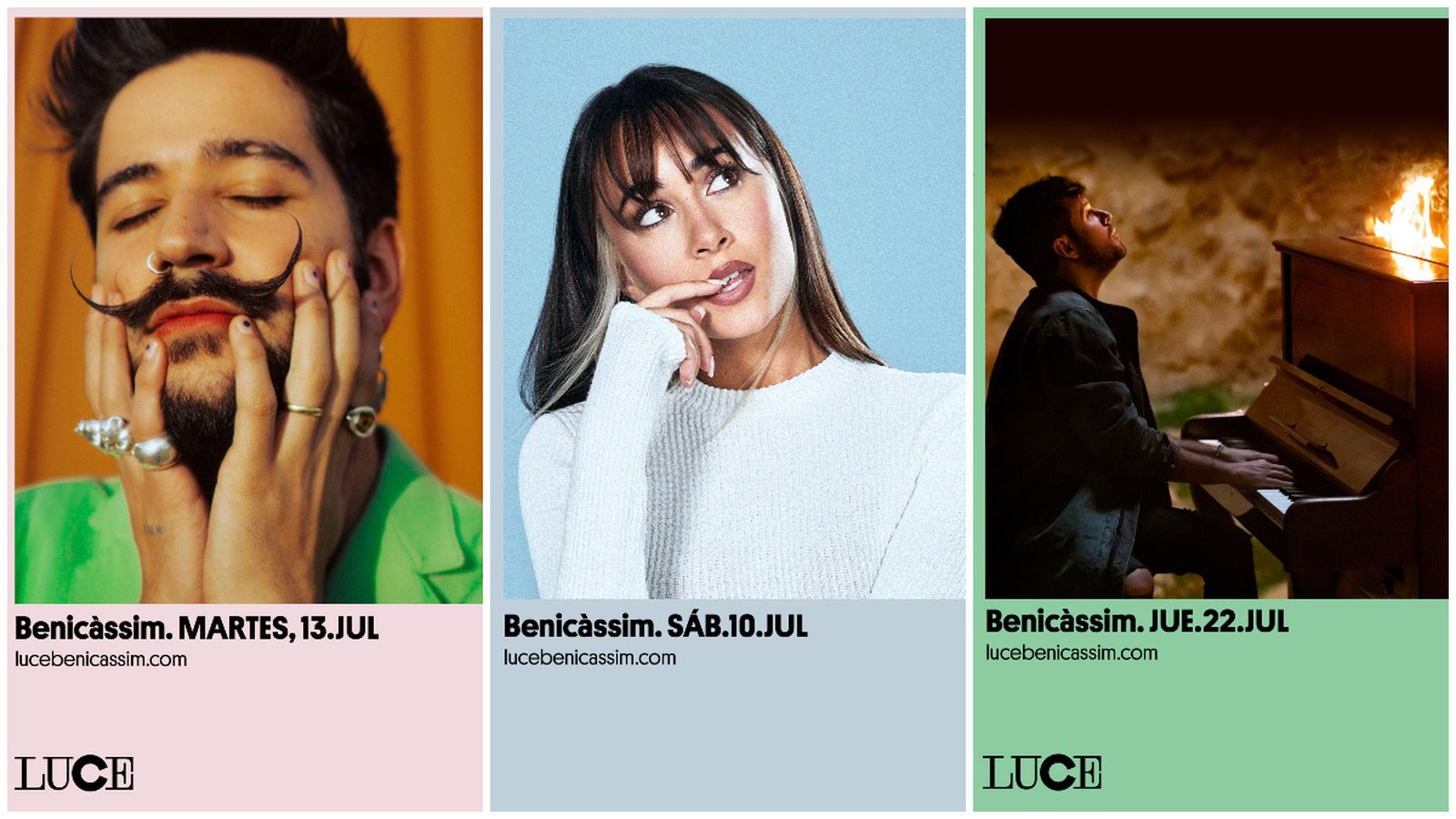El LUCE Benicàssim ha confirmat l'actuació de Camilo, Aitana i Pablo López