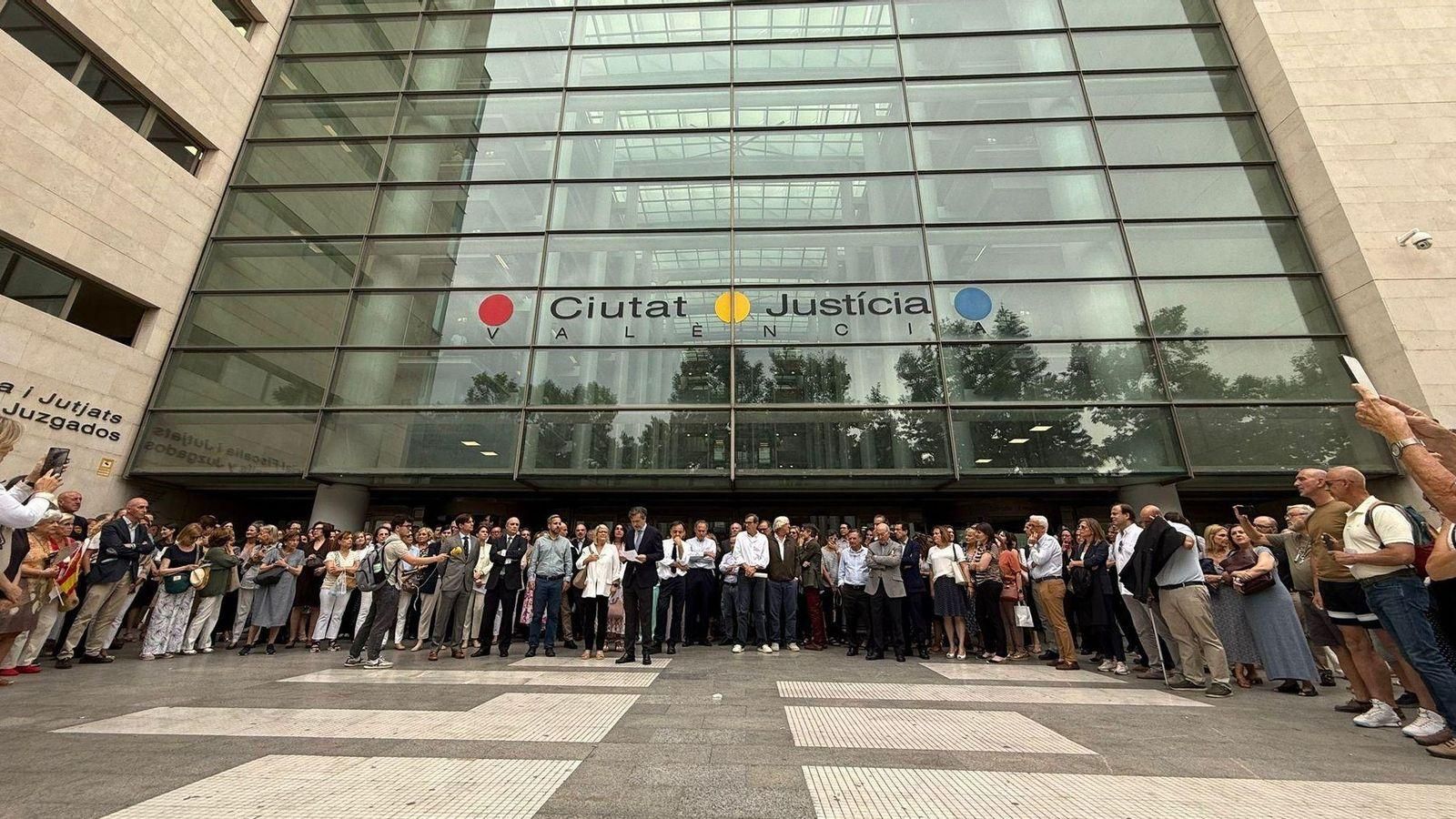 JProtesta de jutges i fiscals als jutjats de València