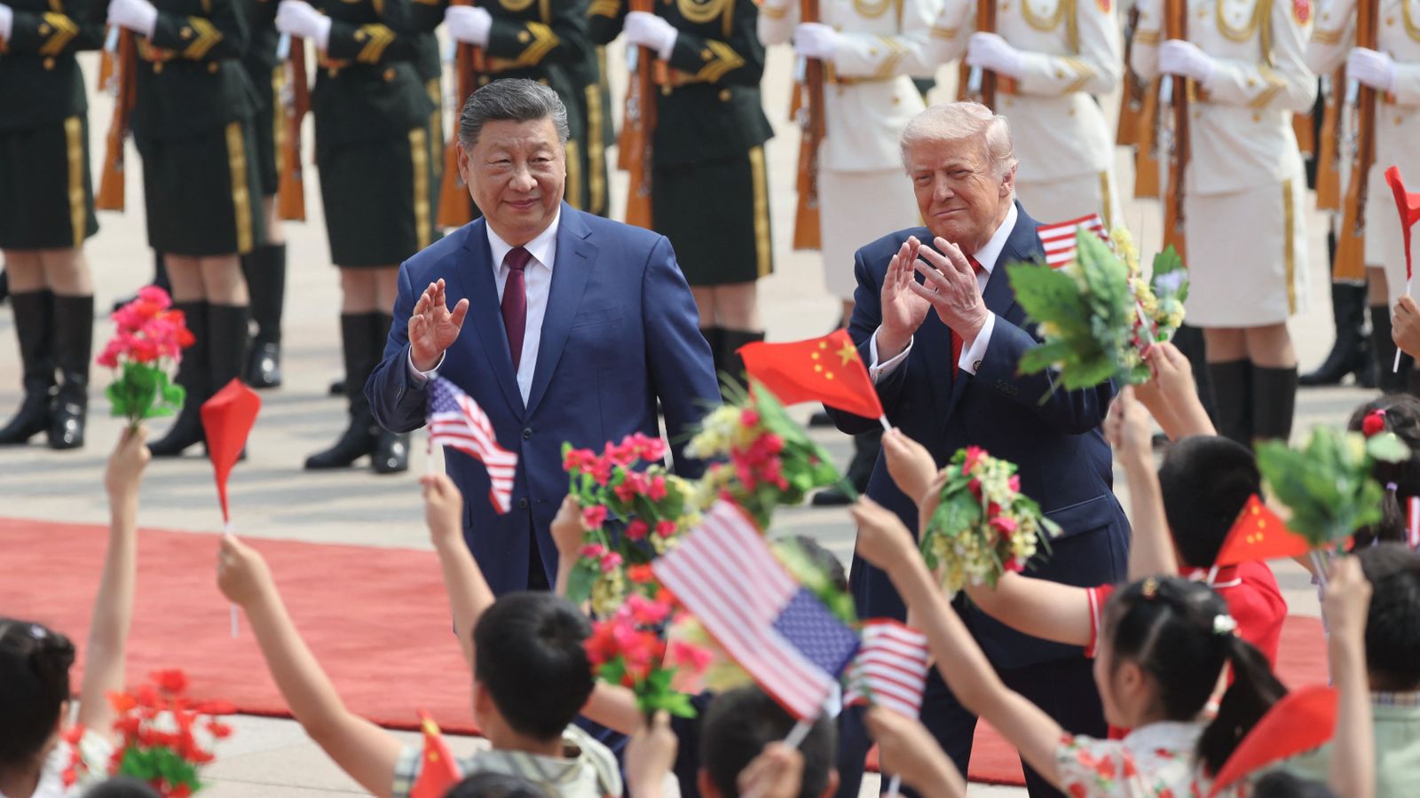 Recepció de Trump a Pequín, este dijous